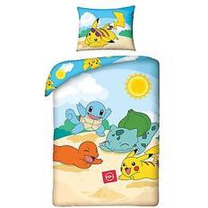 Pokémon Beach Duvet Cover Bed Set 140x200cm
