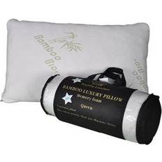 Polyester Oreillers Royalty Line Bamboo Ergonomic Pillow White (76.2x50.8cm)