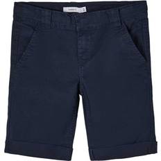 Name It Slim Fit Cotton Twill Shorts - Blue/Dark Sapphire (13185541)