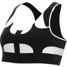 Nike Swoosh UltraBreathe Padded Sports Bra - Black/White/White