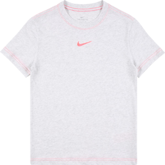 Nike Essential Boyfriend T-shirt Kids - Birch Heather/Sunset Pulse