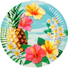 Stripes Disposable Plates Boland Plates Paradise 6-pack