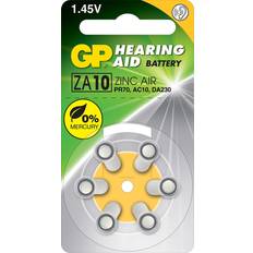 Pr70 GP Batteries Hearing Aid ZA10, Kertakäyttöinen akku, PR70, Sinkki-ilma, 1,4 V, 6 kpl, 3,6 mm