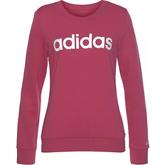 Adidas Women's Essentials Logo Sweatshirt - Wild Pink/White