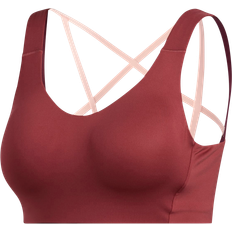 Adidas Red Bras adidas Stronger For It Alpha Bra - Legacy Red/Maroon