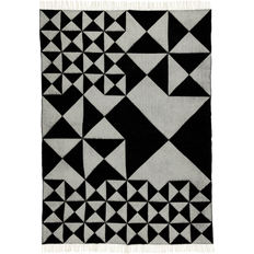 Verpan Mirror Tæppe Sort (198x130cm)