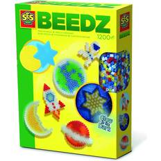 Selvlysende stjerner SES Creative Iron on Beads Glow in the Dark 1200pcs