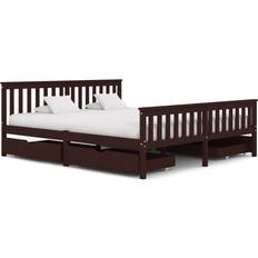 vidaXL Bed Frame with 4 Drawers 82cm