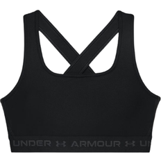 Mid Crossback Sports Bra - Black/Jet Gray