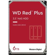 Hard disk Western Digital WD Red Plus 6TB NAS Hard Disk Drive 5640 RPM Class SATA 6Gb/s, CMR, 128MB Cache, 3.5 Inch WD60EFZX