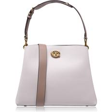 Drehverschluss Taschen Coach Willow Shoulder Bag in Colorblock - Brass/Chalk Multi