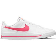 37½ Ketsjersportsko Børnesko Nike Court Legacy GS - White/Hyper Pink