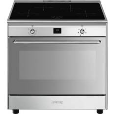 Limpieza con vapor Placas de Inducción Smeg CG90IXT9 Stainless Steel