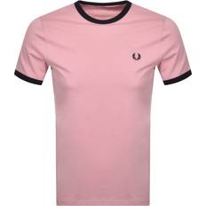 Fred Perry Ringer T-shirt - Chalky Pink