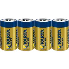 Varta longlife batterie d mono lr20, pacco da 4