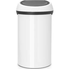 Blanc Poubelles à pédale Brabantia Poubelle Touch Bin 60 L