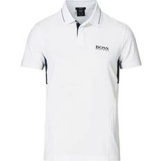 HUGO BOSS Återvunna material Pikétröjor HUGO BOSS Paultech 1 Polo Shirt - White