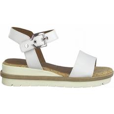 Tekstiili Korkokenkiä Tamaris Heeled Sandal - White