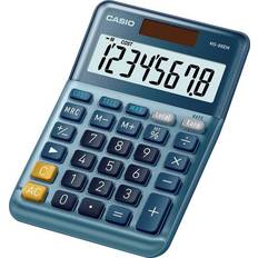 SR54 Calculatrices Casio MS-88EM Calculatrice de bureau bleu Ecran: 8 solaire (L x l) 101 mm x 149 mm