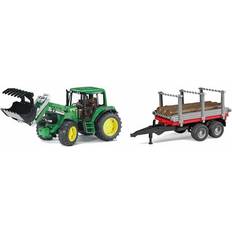 Bruder John Deere with Front Loader & Trailer 1142