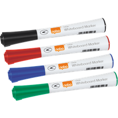 Nobo Glide Fine Markers 4-pack