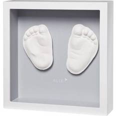 Baby Art Empreintes de Main et de Pied Baby Art Cadre d'empreinte My Little Steps Blanc et gris