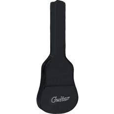 vidaXL Sac de Guitare Classique Etui Housse de Guitare avec Sangle Protection de Guitare Instrument de Musique Accessoire 3/4 Noir 94x35 cm Tissu