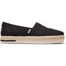 40 ⅔ - Dame Lave sko Toms Alpargata Platform Rope - Black