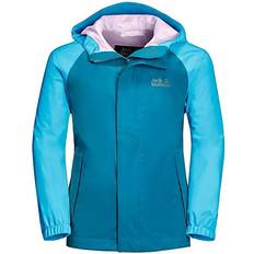 Girls Shell Outerwear Jack Wolfskin Tucan Kid's Jacket - Blue Reef (1608281_1018_104)