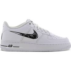 Nike Air Force 1 Low GS - White/Scribble Black