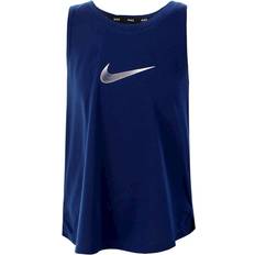 Resirkulerte materialer Singleter Nike Girl's Dri-FIT Trophy Tank Top - Blue Void/Arctic Punch (DA1370-492)