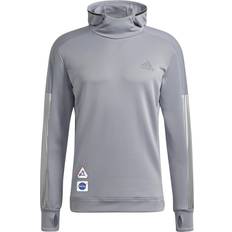 Herre - Løping Gensere Adidas Space Race Hoodie Men - Halo Silver