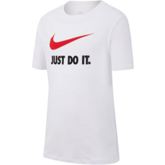 Girls T-shirts Nike Older Kid's JDI Sportswear T-shirt - White/University Red (AR5249-100)