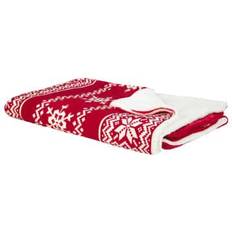 Beliani Vantaa Blankets Red/White (200x150cm)