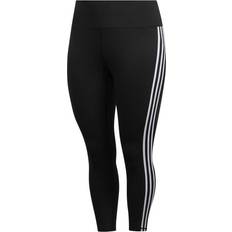 Nylon Medias Adidas Believe This 2.0 3 Stripe Tight Leggings - Black/White Female