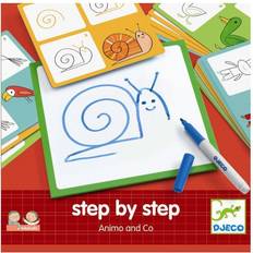 Animals Toy Boards & Screens Djeco Step by Step Animals