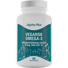 Vegansk omega 3 Alpha Plus Vegansk Omega-3 60 st