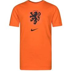 T-shirts uitverkoop Nike Netherlands Tee Evergreen Crest Junior Orange, Unisex, Kleding, T-shirt, Voetbal, Rood