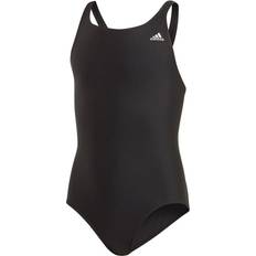 Adidas Girl's Solid Fitness Swimsuit - Black (DY5923)