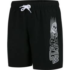 L Badkleding Speedo Boy's Junior Swim Shorts - Black/White