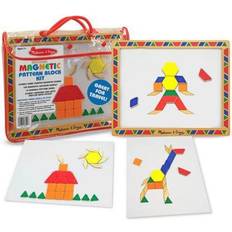 Melissa & Doug Bauspielzeuge Melissa & Doug Magnetic Pattern Block Set