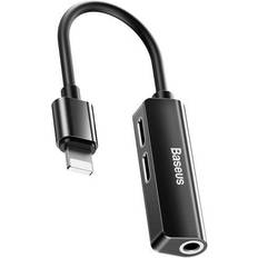 Baseus L52 Lightning - 2xLightning/3.5mm M-F Adapter