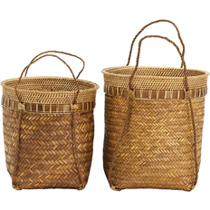 Bamboo Baskets House Doctor Balie Nature Basket 35cm 2pcs