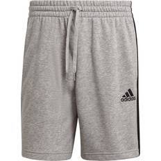 Adidas Essentials French Terry 3-Stripes Shorts Men - Medium Grey Heather/Black