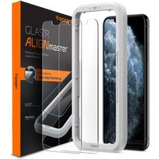 Apple iPhone 11 Näytönsuojat Spigen EZ FIT GLAS.tR Slim Screen Protector for iPhone 11/XR 2-Pack