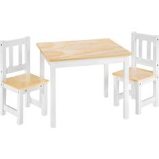 Furu Møbelsett tectake Alice Kids Table and Chair Set