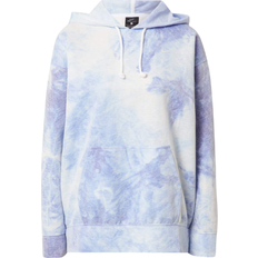 Blå - Dame - Fitness Sweatere Nike Icon Clash Pullover Training Hoodie Women - Light Racer Blue/White