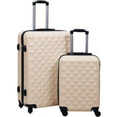 vidaXL Hardcase Trolley Set of 2 - Gold