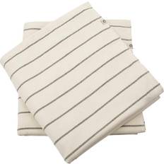 Stribede Badehåndklæder House Doctor Casa 2-pack Badehåndklæde Hvid (70x50cm)