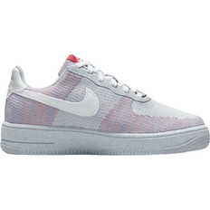 Nike Air Force 1 Crater Flyknit GS - Wolf Gray/Pure Platinum/Gym Red/White